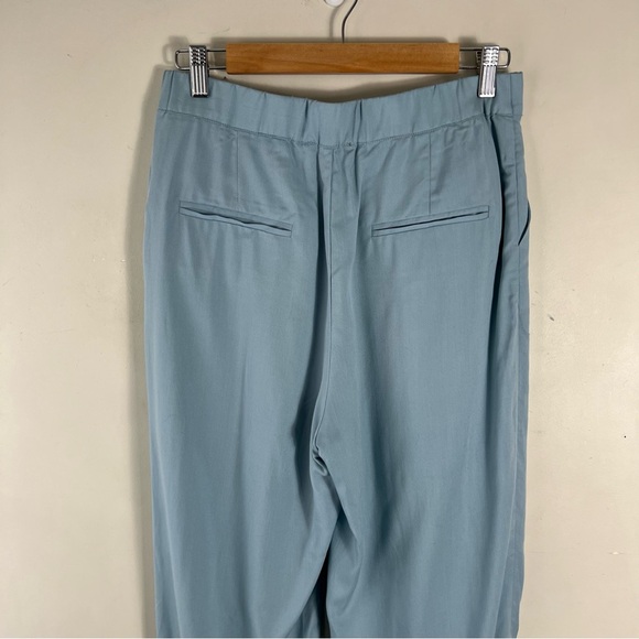 Anthropologie The Korner Blue High Rise Lightweight Pleated Tapered Leg Pant 4 - Picture 5 of 13